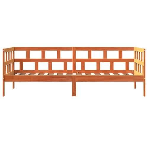 Dnevni krevet bez madraca voštano smeđi 90 x 200 cm od borovine - Voštano smeđa 90 x 200 cm Cijena