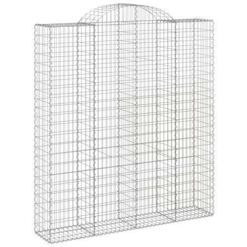 Lučne gabionske košare 7 kom 200x50x220/240cm pocinčano željezo - 200 x 50 x 220/240 cm 7 Cijena