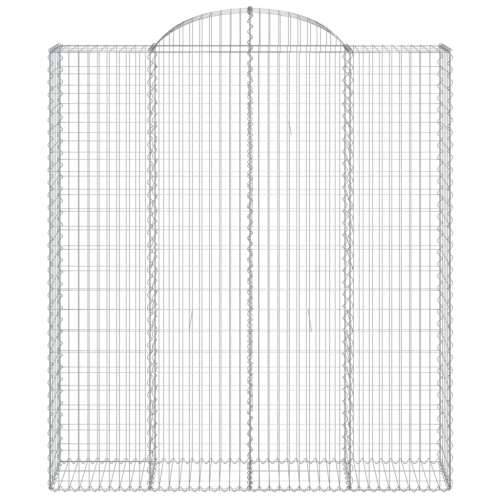 Lučne gabionske košare 7 kom 200x50x220/240cm pocinčano željezo - 200 x 50 x 220/240 cm 7 Cijena