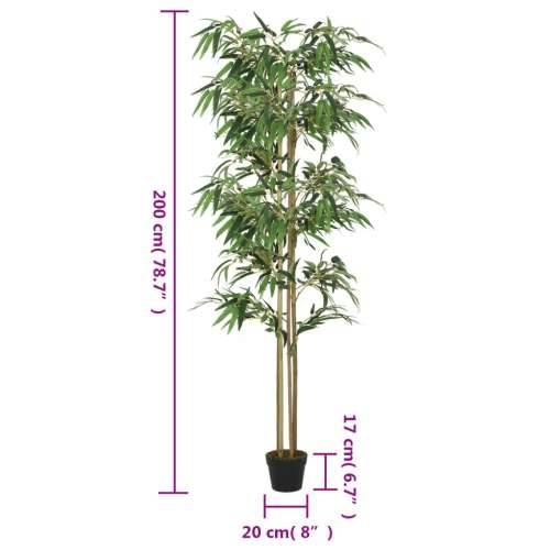 Umjetno stablo bambusa 1520 listova 200 cm zeleno - 20 x 200 cm 1 Cijena