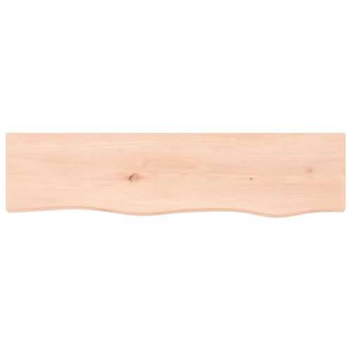 Zidna polica 80 x 20 x 6 cm od neobrađene masivne hrastovine - Prirodna 80 x 20 x 6 cm 1 Cijena