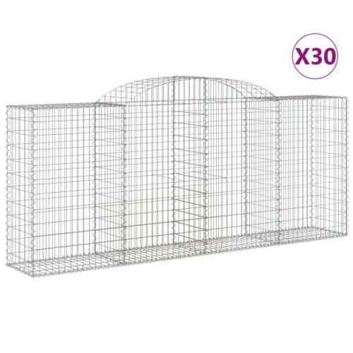 Lučne gabionske košare 30kom 300x50x120/140cm pocinčano željezo - 300 x 50 x 120/140 cm 30 Cijena