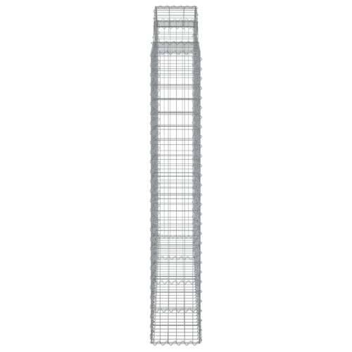 Lučne gabionske košare 14kom 200x50x180/200cm pocinčano željezo - 200 x 50 x 180/200 cm 14 Cijena