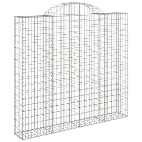 Lučne gabionske košare 12kom 200x50x180/200cm pocinčano željezo - 200 x 50 x 180/200 cm 12 Cijena