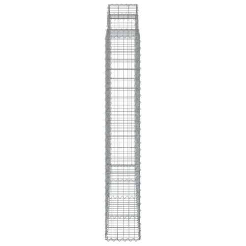 Lučne gabionske košare 12kom 200x50x180/200cm pocinčano željezo - 200 x 50 x 180/200 cm 12 Cijena