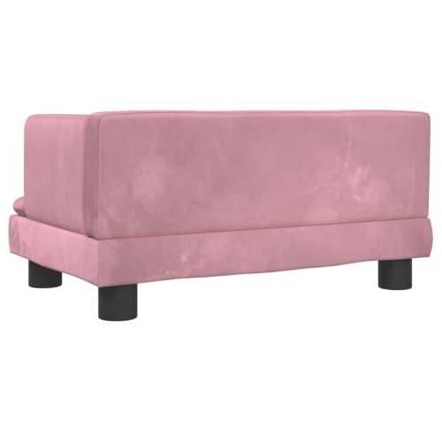 Krevet za pse ružičasti 60 x 40 x 30 cm baršunasti Cijena