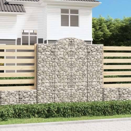 Lučne gabionske košare 8 kom 200x50x200/220cm pocinčano željezo - 200 x 50 x 200/220 cm 8 Cijena