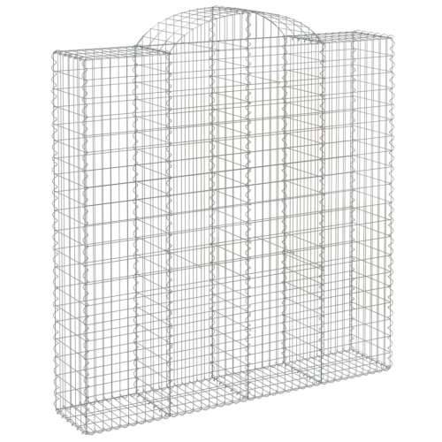 Lučne gabionske košare 8 kom 200x50x200/220cm pocinčano željezo - 200 x 50 x 200/220 cm 8 Cijena