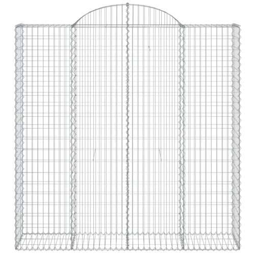 Lučne gabionske košare 8 kom 200x50x200/220cm pocinčano željezo - 200 x 50 x 200/220 cm 8 Cijena