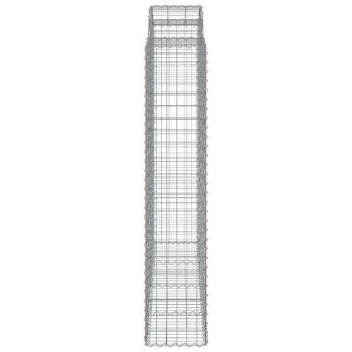 Lučne gabionske košare 8 kom 200x50x200/220cm pocinčano željezo - 200 x 50 x 200/220 cm 8 Cijena