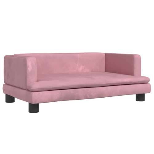 Krevet za pse ružičasti 80 x 45 x 30 cm baršunasti Cijena