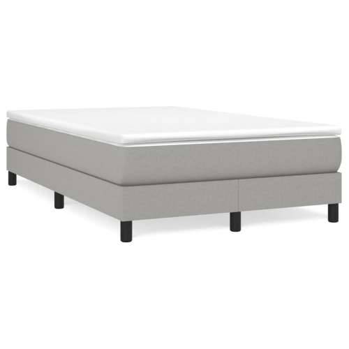 Krevet s oprugama i madracem svjetlosivi 120x190 cm od tkanine - Svjetlosiva 120 x 190 cm 25 cm Cijena