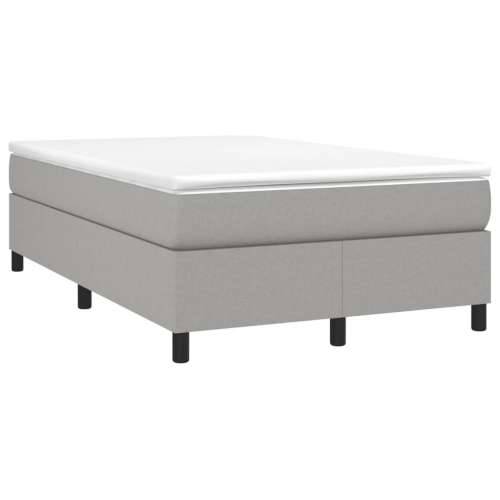 Krevet s oprugama i madracem svjetlosivi 120x190 cm od tkanine - Svjetlosiva 120 x 190 cm 33.5 cm Cijena