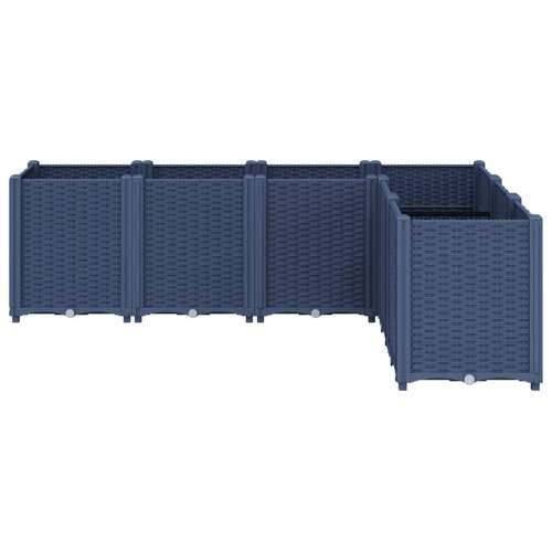 Vrtna sadilica plava siva 160 x 120 x 53 cm PP - Plavo-siva 160 x 120 x 53 cm 1 Cijena