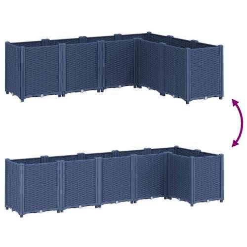 Vrtna sadilica plava siva 160 x 120 x 53 cm PP - Plavo-siva 160 x 120 x 53 cm 1 Cijena