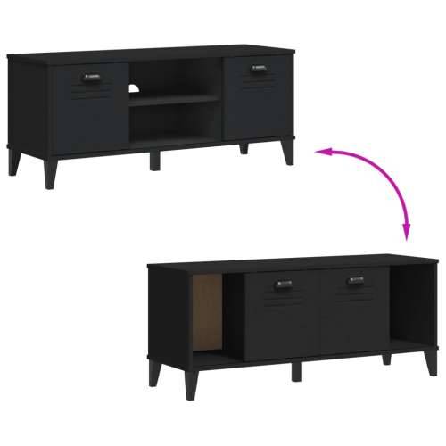 Klupa za cipele VIKEN crna 106 x 35 x 45 cm konstruirano drvo - Crna 1 Cijena