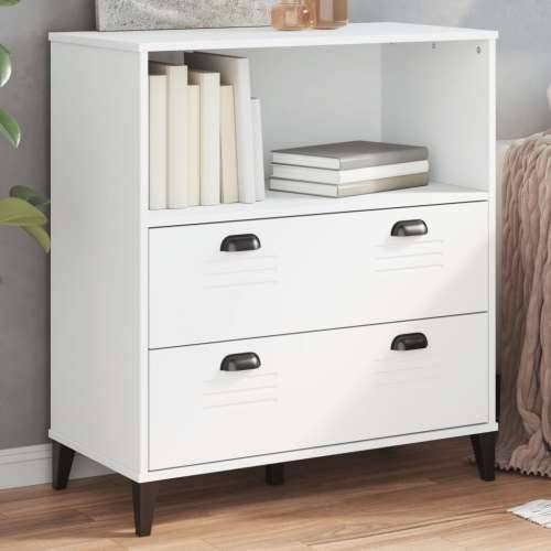 Regal za knjige VIKEN bijeli 80 x 40 x 90 cm konstruirano drvo - Bijela 1 Cijena