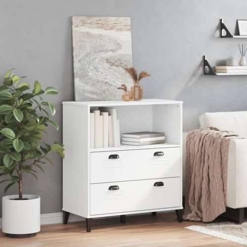 Regal za knjige VIKEN bijeli 80 x 40 x 90 cm konstruirano drvo - Bijela 1 Cijena