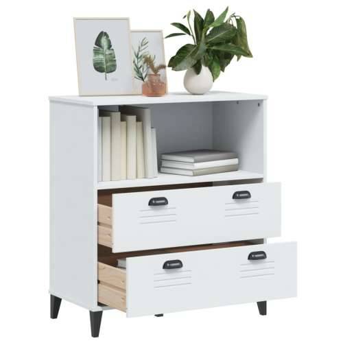 Regal za knjige VIKEN bijeli 80 x 40 x 90 cm konstruirano drvo - Bijela 1 Cijena