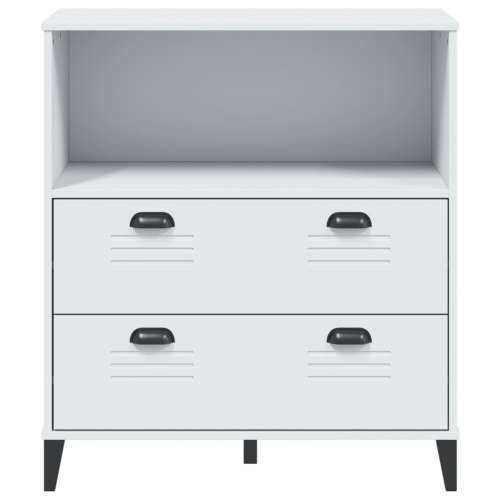 Regal za knjige VIKEN bijeli 80 x 40 x 90 cm konstruirano drvo - Bijela 1 Cijena