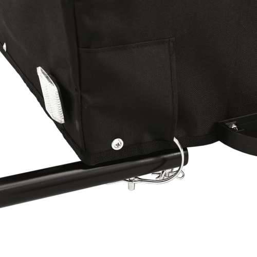 Prikolica za bicikl crno-siva 45 kg željezna - Siva 137 x 68 x 59 cm Cijena