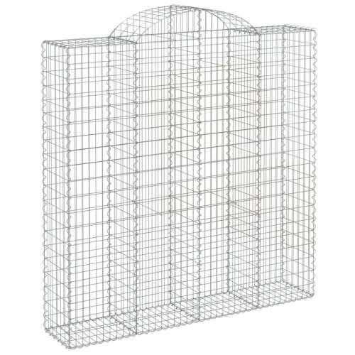 Lučne gabionske košare 7 kom 200x50x200/220cm pocinčano željezo - 200 x 50 x 200/220 cm 7 Cijena