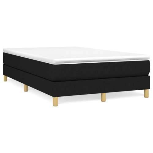 Krevet box spring s madracem crni 120 x 190 cm od tkanine - Crna 120 x 190 cm 25 cm Cijena