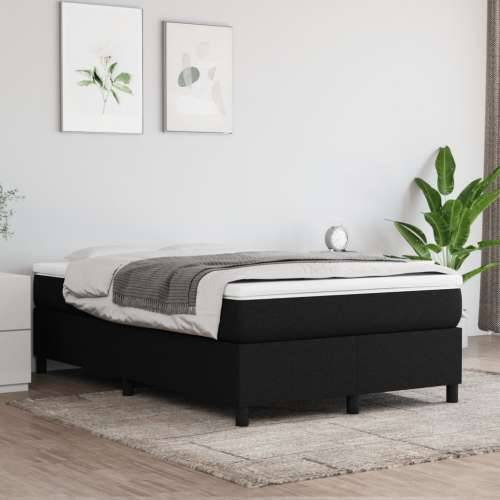 Krevet box spring s madracem crni 120 x 190 cm od tkanine - Crna 120 x 190 cm 33.5 cm Cijena