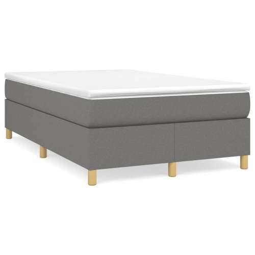 Krevet box spring s madracem tamnosivi 120 x 190 cm tkanina - Tamno siva 120 x 190 cm 35 cm Cijena