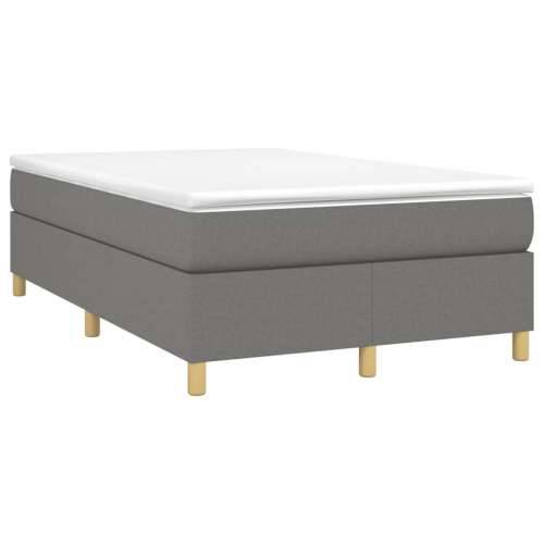 Krevet box spring s madracem tamnosivi 120 x 190 cm tkanina - Tamno siva 120 x 190 cm 35 cm Cijena