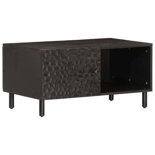 Stolić za kavu crni 80 x 50 x 40 cm od masivnog drva manga - Crna 1 masivno drvo manga Cijena