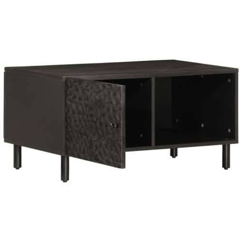 Stolić za kavu crni 80 x 50 x 40 cm od masivnog drva manga - Crna 1 masivno drvo manga Cijena