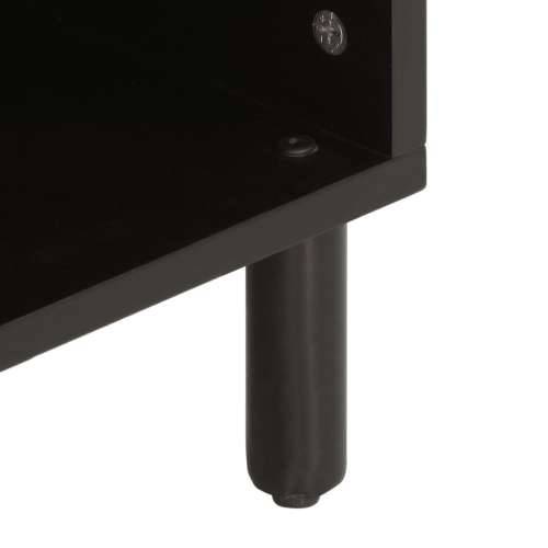 TV ormarić crni 100 x 33 x 46 cm od masivnog drva manga - Crna 1 masivno drvo manga Cijena