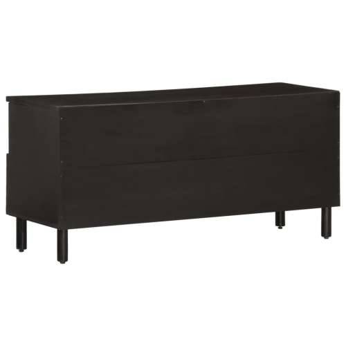 TV ormarić crni 100 x 33 x 46 cm od masivnog drva manga - Crna 1 masivno drvo manga Cijena