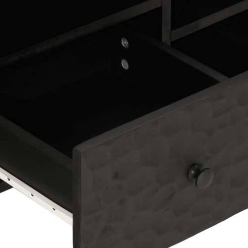TV ormarić crni 100 x 33 x 46 cm od masivnog drva manga - Crna 1 masivno drvo manga Cijena