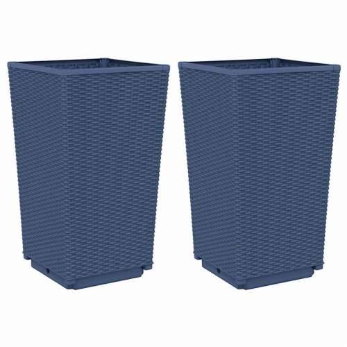 Vrtne sadilice 2 kom plava siva 32,5 x 32,5 x 57 cm PP - Plavo-siva 2 Cijena