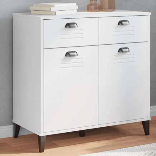 Komoda VIKEN bijela 80 x 40 x 80 cm od konstruiranog drva - Bijela 1 Cijena