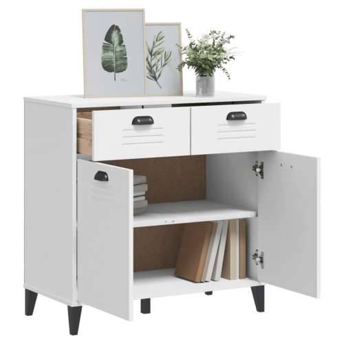 Komoda VIKEN bijela 80 x 40 x 80 cm od konstruiranog drva - Bijela 1 Cijena