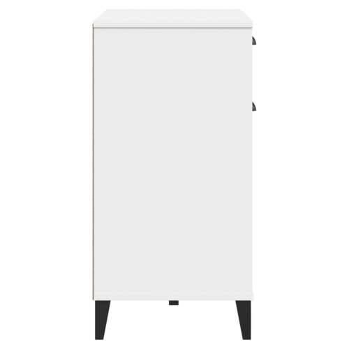Komoda VIKEN bijela 80 x 40 x 80 cm od konstruiranog drva - Bijela 1 Cijena