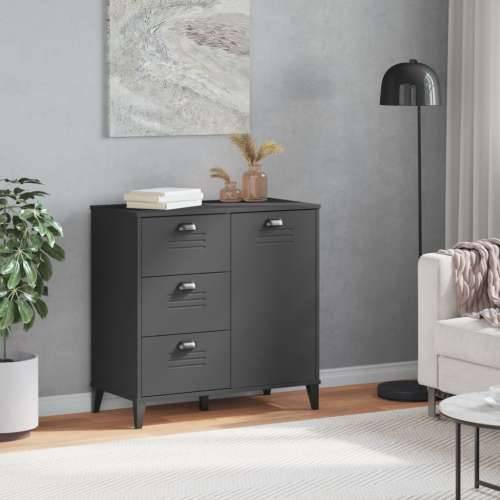 Komoda VIKEN antracit siva 80 x 40 x 80 cm konstruirano drvo - Antracit 1 Cijena