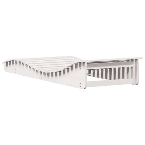 Ležaljka za sunčanje bijela 205x80x31,5 cm od masivne borovine - Bijela 205 x 80 x 31.5 cm 1 Cijena