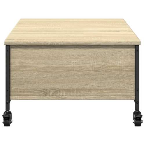 Stolić za kavu s kotačima boja hrasta sonome 91x55x34 cm drveni - sonoma hrast 1 Cijena