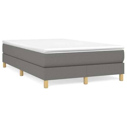 Krevet box spring s madracem tamnosivi 120 x 190 cm tkanina - Tamno siva 120 x 190 cm 25 cm Cijena