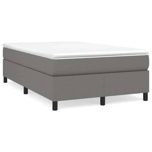 Krevet box spring s madracem tamnosivi 120 x 190 cm tkanina - Tamno siva 120 x 190 cm 33.5 cm Cijena