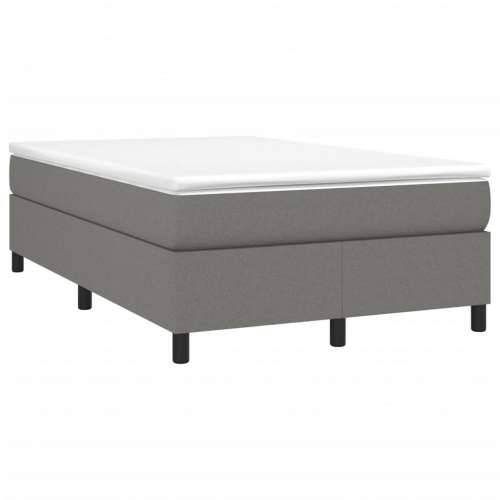 Krevet box spring s madracem tamnosivi 120 x 190 cm tkanina - Tamno siva 120 x 190 cm 33.5 cm Cijena