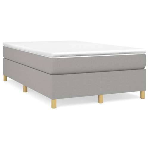 Krevet s oprugama i madracem svjetlosivi 120x190 cm od tkanine - Svjetlosiva 120 x 190 cm 35 cm Cijena