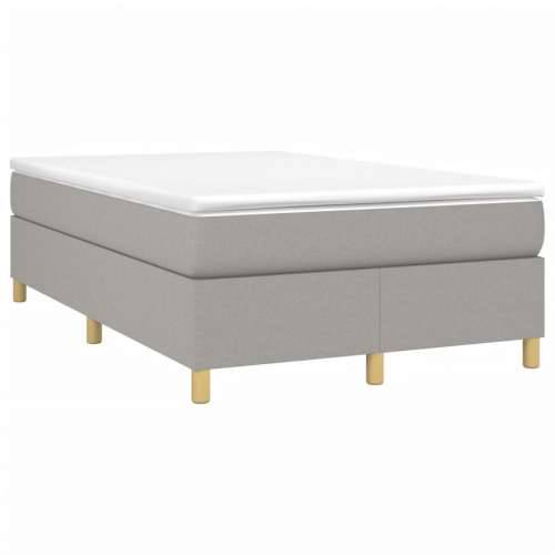 Krevet s oprugama i madracem svjetlosivi 120x190 cm od tkanine - Svjetlosiva 120 x 190 cm 35 cm Cijena