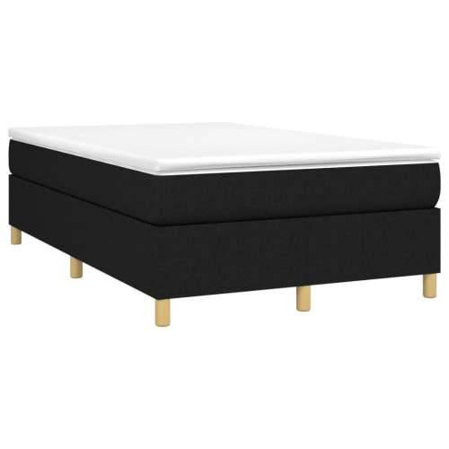 Krevet box spring s madracem crni 120 x 190 cm od tkanine - Crna 120 x 190 cm 35 cm Cijena