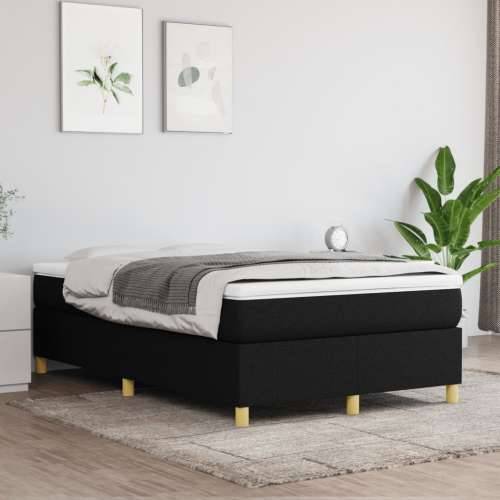 Krevet box spring s madracem crni 120 x 190 cm od tkanine - Crna 120 x 190 cm 35 cm Cijena