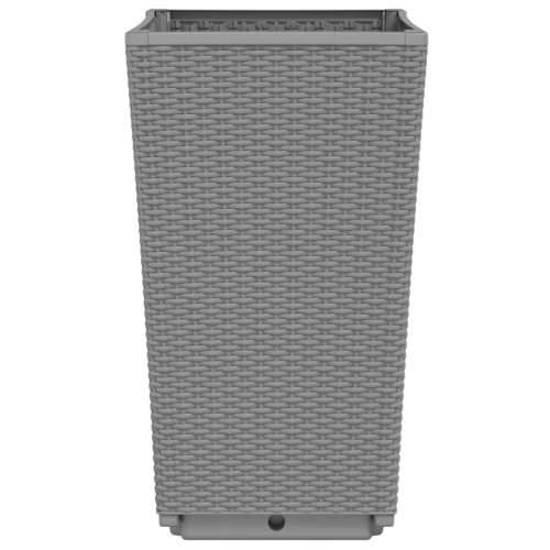 Vrtne sadilice 2 kom svjetlosive 32,5 x 32,5 x 57 cm PP Svjetlosiva 2 Cijena